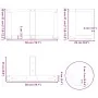 Patas de mesa centro forma T 2uds acero natural 50x25x(30-31)cm de , Patas para mesas - Ref: Foro24-4013011, Precio: 77,51 €,...