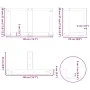Patas de mesa centro forma T 2uds acero natural 40x25x(30-31)cm de , Patas para mesas - Ref: Foro24-4013007, Precio: 74,43 €,...