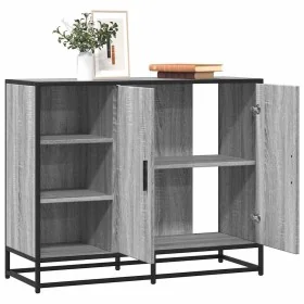 Aparador de madera de ingeniería gris Sonoma 92x35x76 cm by , Sideboards - Ref: Foro24-849022, Price: 116,18 €, Discount: %