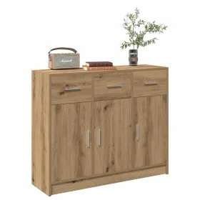 Aparador de madera de ingeniería roble artisan 91x28x75 cm de , Aparadores - Ref: Foro24-855895, Precio: 109,57 €, Descuento: %