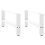 Patas de mesa de centro blanco 2uds acero 60x(30-31) cm de , Patas para mesas - Ref: Foro24-4013265, Precio: 61,61 €, Descuen...