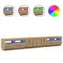 Mueble de TV luces LED madera roble artisan 260x35x40 cm de , Muebles TV - Ref: Foro24-3329168, Precio: 221,42 €, Descuento: %