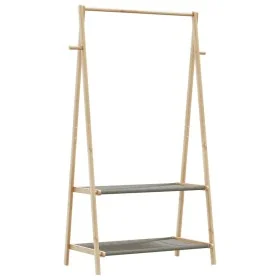 Perchero con estantes bambú 96x45,5x150,5 cm de , Organizadores de vestidores y perchas de barra - Ref: Foro24-4008910, Preci...