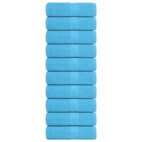 Toallas 10 unidades 100% algodón turquesa 30x30 cm 360 gsm de , Toallas - Ref: Foro24-136970, Precio: 21,47 €, Descuento: %