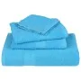 Toallas de ducha 10 uds 100% algodón turquesa 70x140 cm 360 gsm de , Toallas - Ref: Foro24-136979, Precio: 72,53 €, Descuento: %