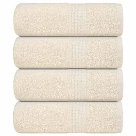 Toallas 4 uds 100% algodón crema 30x30 cm 360 gsm de , Toallas - Ref: Foro24-136993, Precio: 14,63 €, Descuento: %