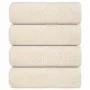 Toallas 4 uds 100% algodón crema 30x30 cm 360 gsm de , Toallas - Ref: Foro24-136993, Precio: 14,63 €, Descuento: %