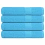 Toallas 4 uds 100% algodón turquesa 100x200 cm 600 gsm de , Toallas - Ref: Foro24-136987, Precio: 62,46 €, Descuento: %