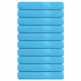 Toallas de sauna 10 uds 100% algodón turquesa 80x200 cm 360 gsm de , Toallas - Ref: Foro24-136985, Precio: 109,78 €, Descuent...