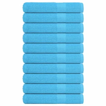 Toallas de sauna 10 uds 100% algodón turquesa 80x200 cm 360 gsm de , Toallas - Ref: Foro24-136985, Precio: 109,78 €, Descuent...
