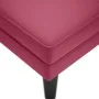 Tumbona con almohada y reposabrazo derecho terciopelo rojo vino de , Divanes - Ref: Foro24-4009811, Precio: 113,50 €, Descuen...