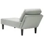 Tumbona almohada y reposabrazo derecho terciopelo gris claro de , Divanes - Ref: Foro24-4009807, Precio: 105,77 €, Descuento: %