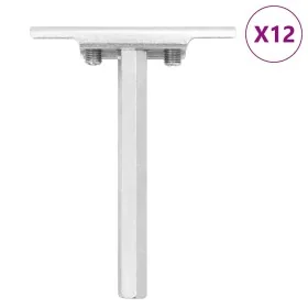 Soportes flotantes para estantes 12uds invisibles acero carbono by , Supports and crossbars - Ref: Foro24-4012403, Price: 16,...