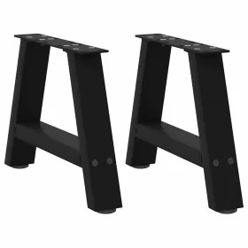 Patas de mesa de centro forma A 2uds acero negro 30x(30-31) cm by , Table legs - Ref: Foro24-4012808, Price: 52,50 €, Discoun...