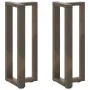Patas mesa consola forma T 2 uds acero natural 38x25x(72-73) cm de , Patas para mesas - Ref: Foro24-4013047, Precio: 91,43 €,...