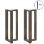 Patas mesa consola forma T 2 uds acero natural 38x25x(72-73) cm de , Patas para mesas - Ref: Foro24-4013047, Precio: 91,43 €,...