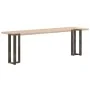 Patas mesa consola forma T 2 uds acero natural 38x25x(72-73) cm de , Patas para mesas - Ref: Foro24-4013047, Precio: 91,43 €,...