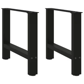 Patas de mesa de centro acero negro 2 uds 60x(42-43) cm de , Patas para mesas - Ref: Foro24-4013284, Precio: 65,67 €, Descuen...