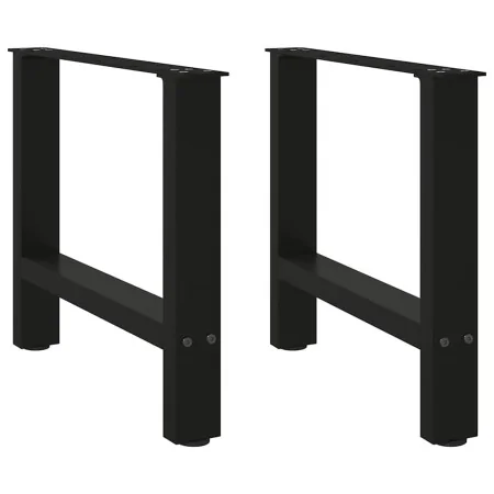 Patas de mesa de centro acero negro 2 uds 60x(42-43) cm de , Patas para mesas - Ref: Foro24-4013284, Precio: 65,67 €, Descuen...