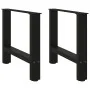 Patas de mesa de centro acero negro 2 uds 60x(42-43) cm de , Patas para mesas - Ref: Foro24-4013284, Precio: 65,67 €, Descuen...