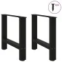 Patas de mesa de centro acero negro 2 uds 60x(42-43) cm de , Patas para mesas - Ref: Foro24-4013284, Precio: 65,67 €, Descuen...