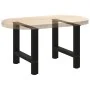 Patas de mesa de centro acero negro 2 uds 60x(42-43) cm de , Patas para mesas - Ref: Foro24-4013284, Precio: 65,67 €, Descuen...