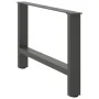 Patas de mesa de centro antracita 2 unidades 70x(42-43)cm acero de , Patas para mesas - Ref: Foro24-4013290, Precio: 70,17 €,...