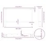 Patas de mesa de centro antracita 2 unidades 70x(42-43)cm acero de , Patas para mesas - Ref: Foro24-4013290, Precio: 70,17 €,...