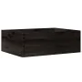 Caja de madera con asas madera maciza pino negra 40x30x13 cm de , Cestas para almacenaje - Ref: Foro24-4017399, Precio: 30,30...