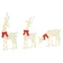 Decoración navideña reno 3 uds 90 LED blanco cálido de , Luces de Navidad - Ref: Foro24-4019500, Precio: 56,59 €, Descuento: %