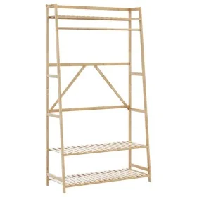 Perchero con estantes bambú 110x40x180 cm de , Organizadores de vestidores y perchas de barra - Ref: Foro24-4008925, Precio: ...