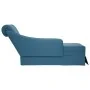 Chaise longue respaldo reposabrazos derecho terciopelo azul de , Divanes - Ref: Foro24-4009781, Precio: 126,67 €, Descuento: %