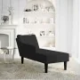 Chaise longue con reposabrazos derecho terciopelo negro de , Divanes - Ref: Foro24-4009797, Precio: 98,57 €, Descuento: %