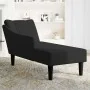 Chaise longue con reposabrazos derecho terciopelo negro de , Divanes - Ref: Foro24-4009797, Precio: 98,57 €, Descuento: %