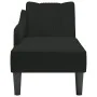 Chaise longue con reposabrazos derecho terciopelo negro de , Divanes - Ref: Foro24-4009797, Precio: 98,57 €, Descuento: %