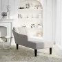 Chaise longue con reposabrazos derecho tela gris nube de , Divanes - Ref: Foro24-4009805, Precio: 140,37 €, Descuento: %