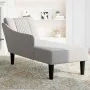 Chaise longue con reposabrazos derecho tela gris nube de , Divanes - Ref: Foro24-4009805, Precio: 140,37 €, Descuento: %