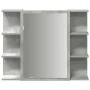 Armario de espejo de baño contrachapada gris 80x20,5x64 cm de , Tocadores de baño - Ref: Foro24-856035, Precio: 60,79 €, Desc...