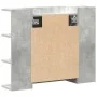 Armario de espejo de baño contrachapada gris 80x20,5x64 cm de , Tocadores de baño - Ref: Foro24-856035, Precio: 60,79 €, Desc...