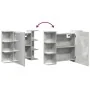 Armario de espejo de baño contrachapada gris 80x20,5x64 cm de , Tocadores de baño - Ref: Foro24-856035, Precio: 60,79 €, Desc...