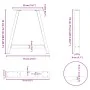 Patas de mesa de centro forma A 2uds acero 70x(72-73) cm de , Patas para mesas - Ref: Foro24-4012855, Precio: 87,52 €, Descue...