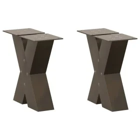 Patas de mesa centro forma X 2uds acero natural 30x(30-31) cm by , Table legs - Ref: Foro24-4012931, Price: 75,33 €, Discount: %