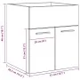 Mueble de lavabo de baño madera roble Sonoma 41x38,5x46 cm de , Muebles de baño - Ref: Foro24-856203, Precio: 37,41 €, Descue...