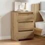 Mesita de noche madera de ingeniería roble artisan 40x35x62,5cm by , Nightstands - Ref: Foro24-856524, Price: 62,22 €, Discou...