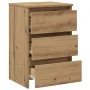 Mesita de noche madera de ingeniería roble artisan 40x35x62,5cm by , Nightstands - Ref: Foro24-856524, Price: 62,22 €, Discou...