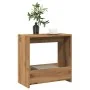 Mesa auxiliar madera contrachapada roble artisian 50x26x50 cm by , Side tables - Ref: Foro24-856539, Price: 35,53 €, Discount: %