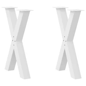 Patas para mesa de comedor en forma de X 2 uds acero blanco von , Tischbeine - Ref: Foro24-4012973, Preis: 109,99 €, Rabatt: %