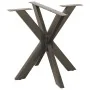 Pata mesa comedor forma araña natural 85x85x(72-73) cm acero by , Table legs - Ref: Foro24-4013123, Price: 131,43 €, Discount: %