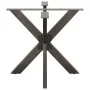 Pata mesa comedor forma araña natural 85x85x(72-73) cm acero by , Table legs - Ref: Foro24-4013123, Price: 131,43 €, Discount: %