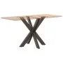 Pata mesa comedor forma araña natural 85x85x(72-73) cm acero by , Table legs - Ref: Foro24-4013123, Price: 131,43 €, Discount: %